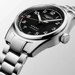 Discount Orologio Longines Spirit Automatico Acciaio Nero 37 mm Donna Orologi Longines Donna | Orologi Longines Uomo