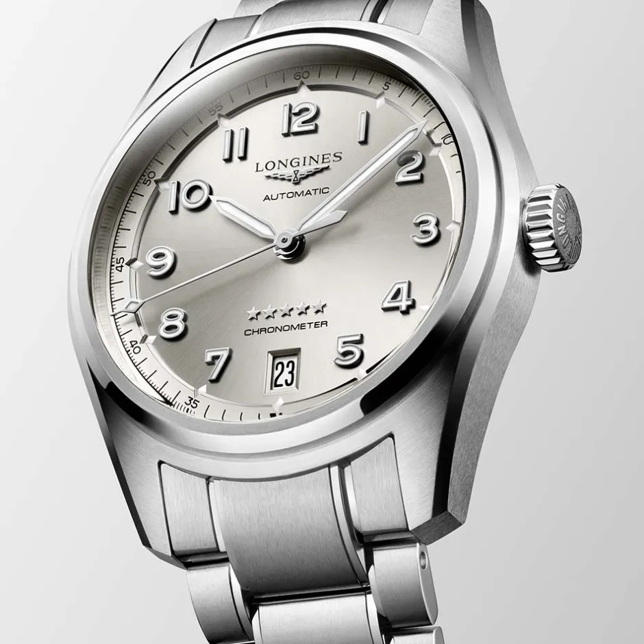 Clearance Orologio Longines Spirit Champagne Automatico Acciaio 37 mm Donna Orologi Longines Donna | Orologi Longines Uomo