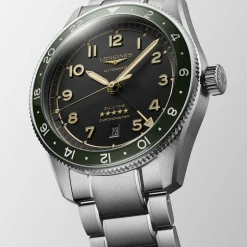 Fashion Orologio Longines Spirit Zulu Time Antracite Automatico 42 mm Uomo Orologi Longines Uomo