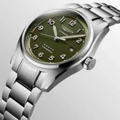 Discount Orologio Longines Spirit Automatico Acciaio Verde Opaco 40 mm Uomo Orologi Longines Uomo