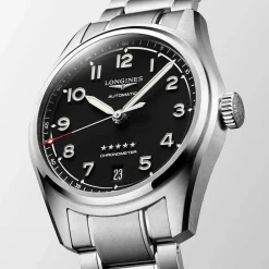 Discount Orologio Longines Spirit Automatico Acciaio Nero 37 mm Donna Orologi Longines Donna | Orologi Longines Uomo