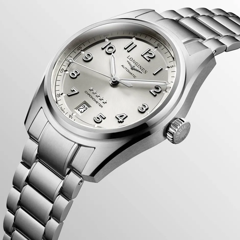 Clearance Orologio Longines Spirit Champagne Automatico Acciaio 37 mm Donna Orologi Longines Donna | Orologi Longines Uomo