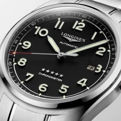 Sale Orologio Longines Spirit Nero Chronometer Automatico 42 mm Uomo Orologi Longines Uomo