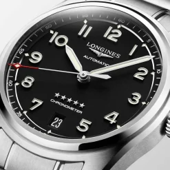 Discount Orologio Longines Spirit Automatico Acciaio Nero 37 mm Donna Orologi Longines Donna | Orologi Longines Uomo