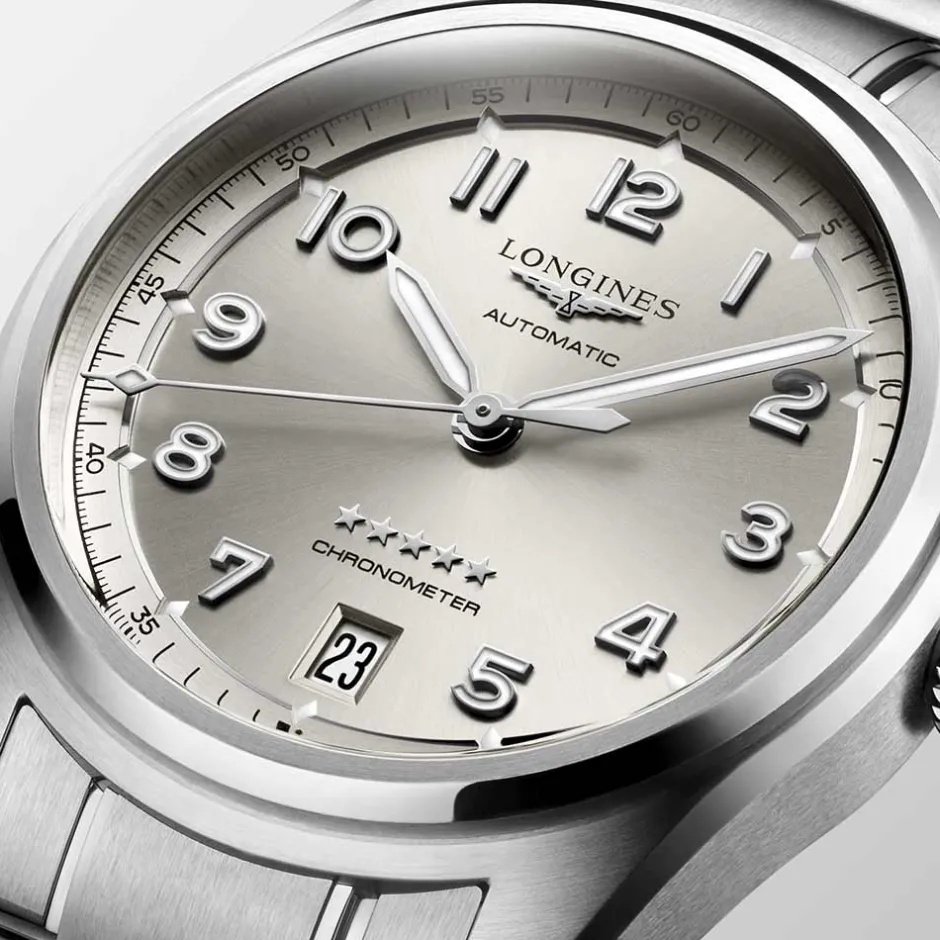 Clearance Orologio Longines Spirit Champagne Automatico Acciaio 37 mm Donna Orologi Longines Donna | Orologi Longines Uomo