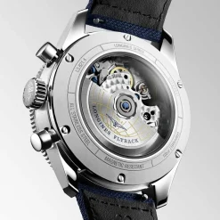Discount Orologio Longines Spirit Flyback Automatico Acciaio Blu Pelle 42 mm Uomo Orologi Longines Uomo
