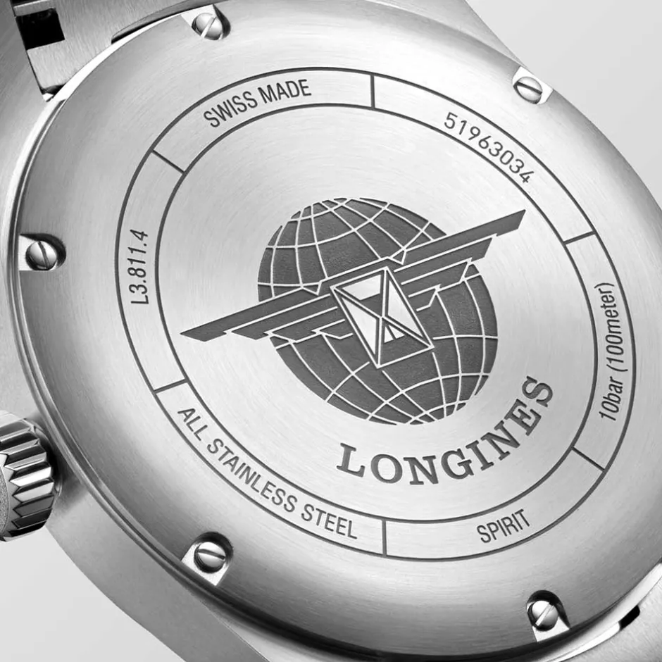 Sale Orologio Longines Spirit Nero Chronometer Automatico 42 mm Uomo Orologi Longines Uomo