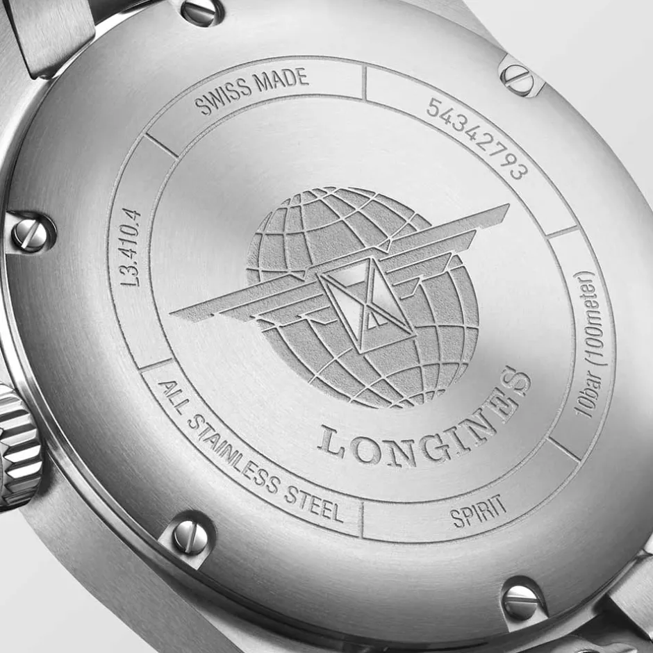 Discount Orologio Longines Spirit Automatico Acciaio Nero 37 mm Donna Orologi Longines Donna | Orologi Longines Uomo