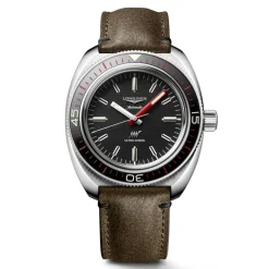 Clearance Orologio Longines Ultra-Chron Automatico Box Edition Nero Pelle Marrone 43 mm Uomo Orologi Longines Uomo