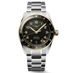 Online Orologio Longines Zulu Acciaio e Oro Antracite 39 mm Uomo Orologi Longines Uomo
