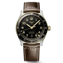 Sale Orologio Longines Zulu Pelle Acciaio Oro Automatico Antracite 42 mm Uomo Orologi Longines Uomo