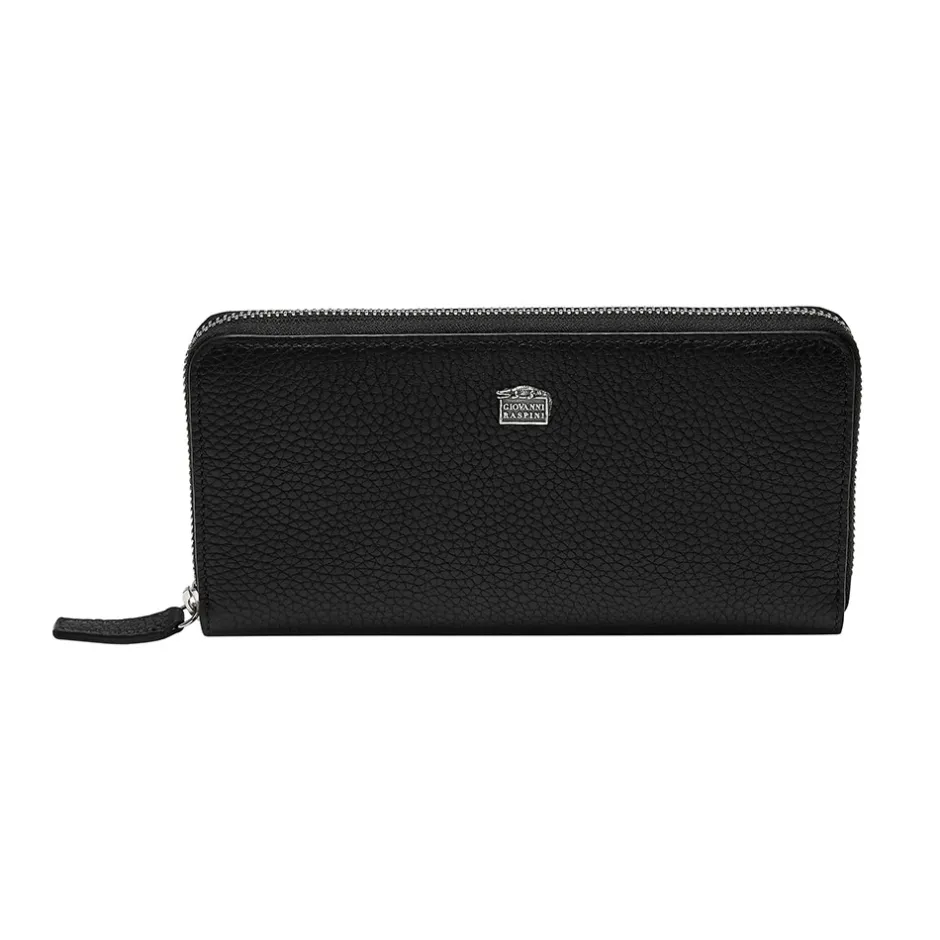 Sale Portafoglio Giovanni Raspini con Zip Grande Pelle Goffrata 19,5 x 10 x 2,8 cm Portafogli Giovanni Raspini