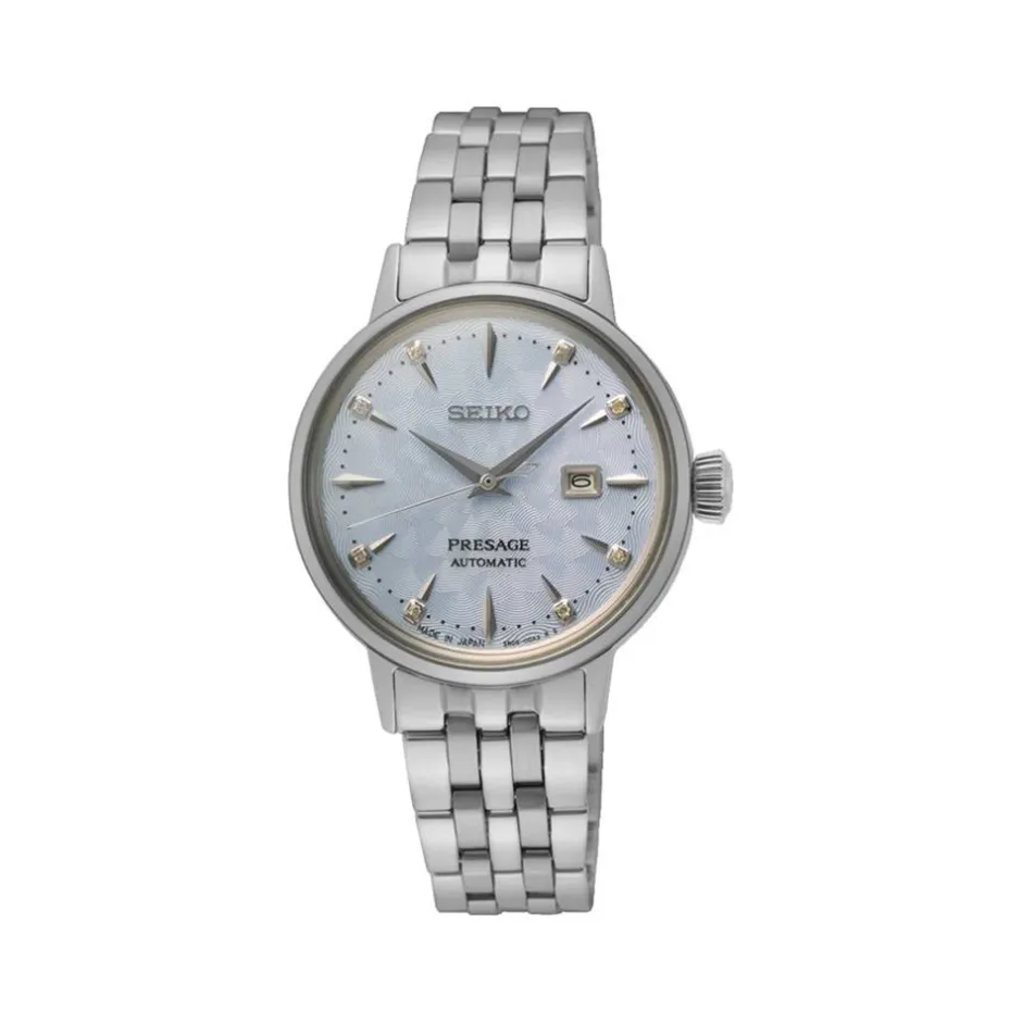 Fashion Seiko SRE007J1 Automatico Presage Acciaio Argento 28 mm Donna Orologi Seiko Donna