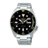 Discount Seiko SRPD57K1 5 Sport Automatico Acciaio Ghiera Nera Indici Gialli 42,5 mm Uomo Orologi Seiko Uomo