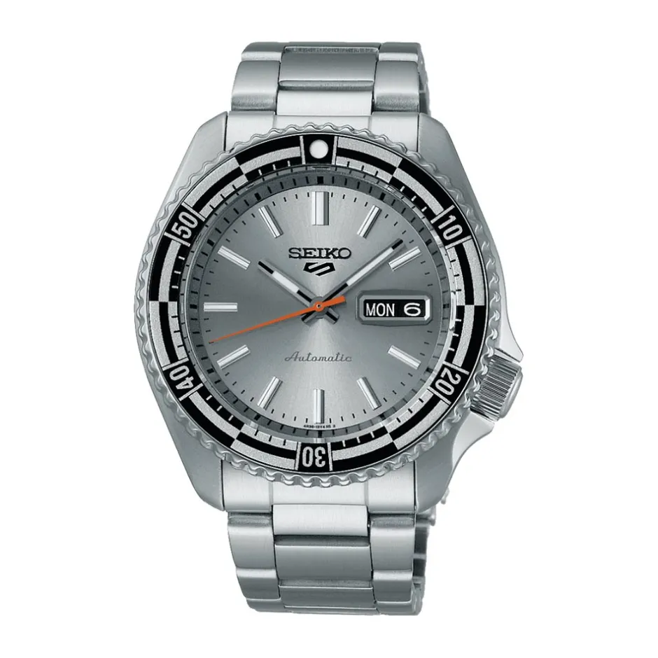 Outlet Seiko SRPK09K1 5 Sport Automatico Silver Acciaio 42,5 mm Uomo Orologi Seiko Uomo