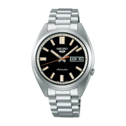 Clearance Seiko SRPK89K1 5 Sport Nero Riedizione SNXS 37,4 mm Uomo Orologi Seiko Uomo