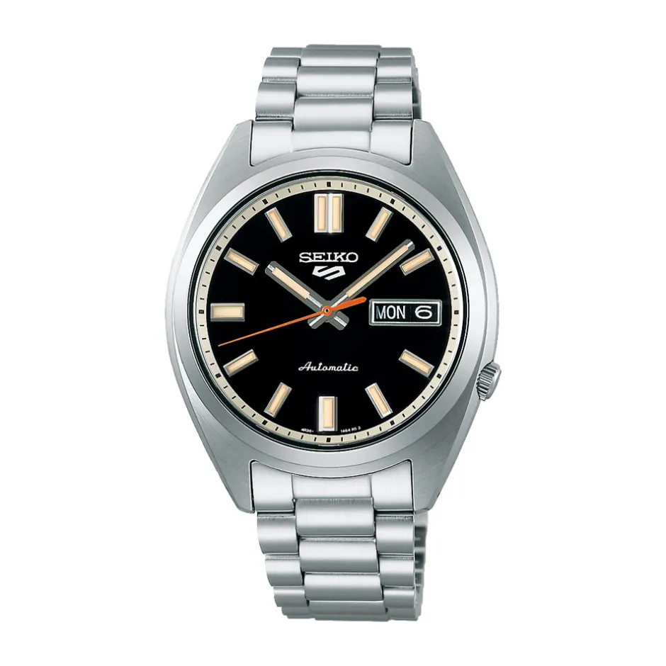 Clearance Seiko SRPK89K1 5 Sport Nero Riedizione SNXS 37,4 mm Uomo Orologi Seiko Uomo
