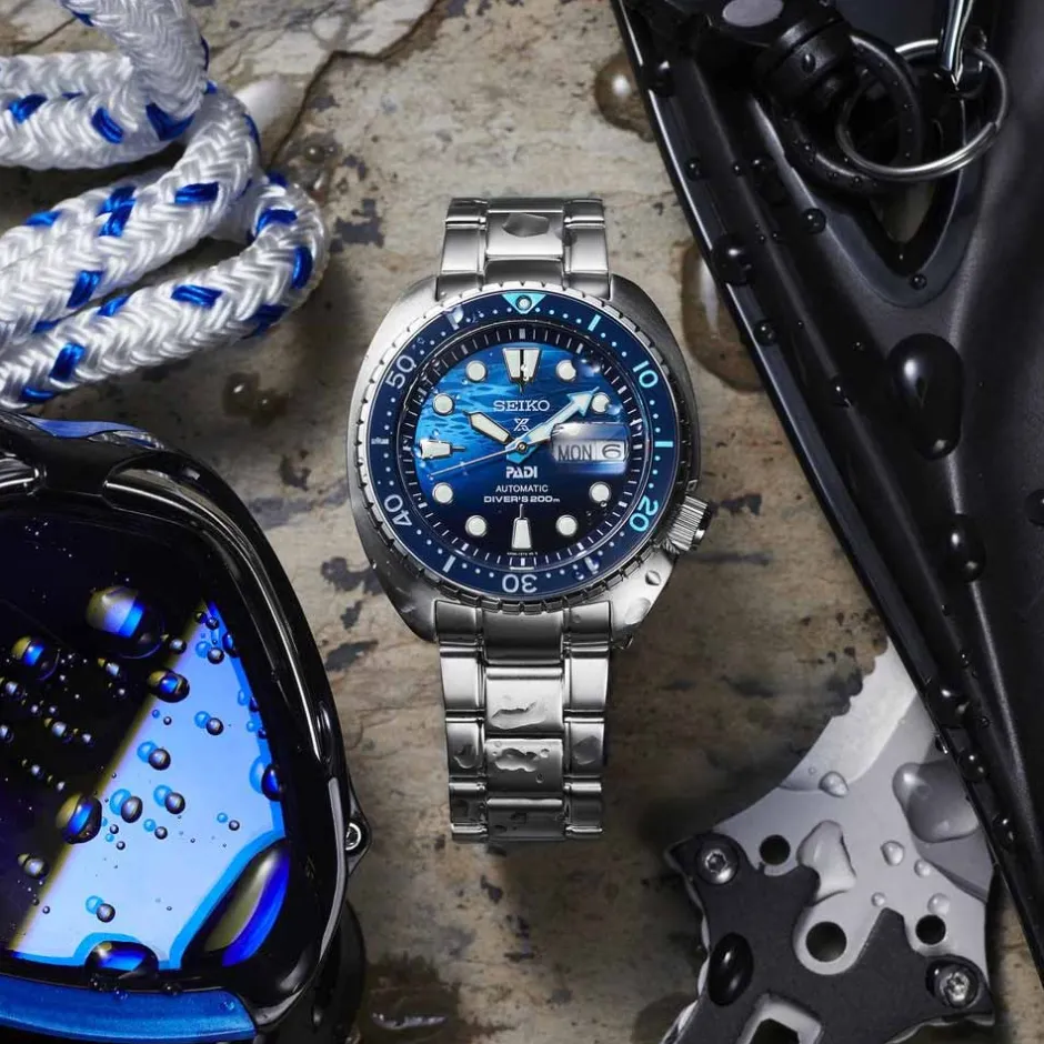 Best Seiko SRPK01K1 Prospex Turtle Padi Diver 200 45 mm Uomo Orologi Seiko Uomo