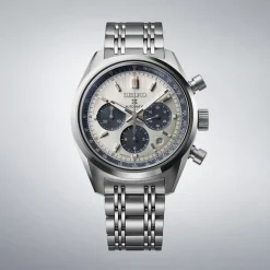 Sale Seiko SRQ047J1 Prospex Cronografo Automatico Bianco 42 mm Uomo Orologi Seiko Uomo