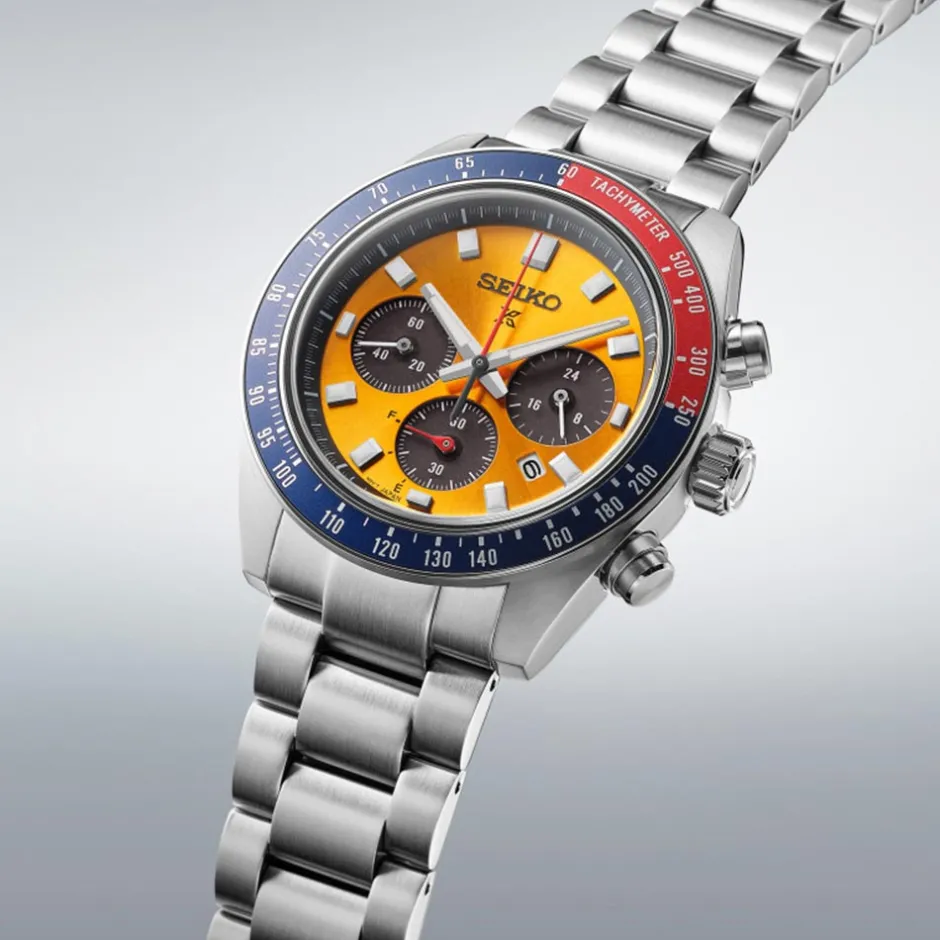 Fashion Seiko SSC947P1 Prospex Chronograph Speedtimer Quarzo Solare Golden 39 mm Uomo Orologi Seiko Uomo