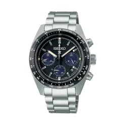 New Seiko SSC819P1 Prospex Quarzo Solare Nero Acciaio 39 mm Uomo Orologi Seiko Uomo