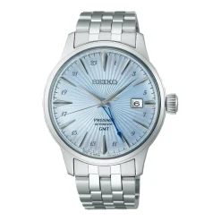New Seiko SSK037J1 Presage Cocktail Time GMT Azzurro 40,5 mm Uomo Orologi Seiko Uomo