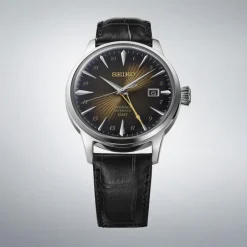 Fashion Seiko SSK039J1 Presage Cocktail Time GMT Marrone 40,5 mm Uomo Orologi Seiko Uomo