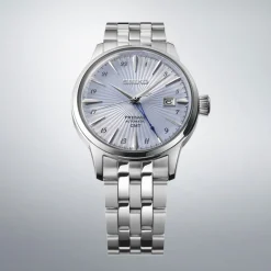 New Seiko SSK037J1 Presage Cocktail Time GMT Azzurro 40,5 mm Uomo Orologi Seiko Uomo