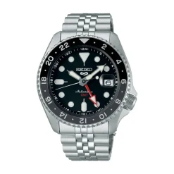 Sale Seiko SSK001K1 5 Sport GMT Nero e Grigio Automatico 42,5 mm Uomo Orologi Seiko Uomo