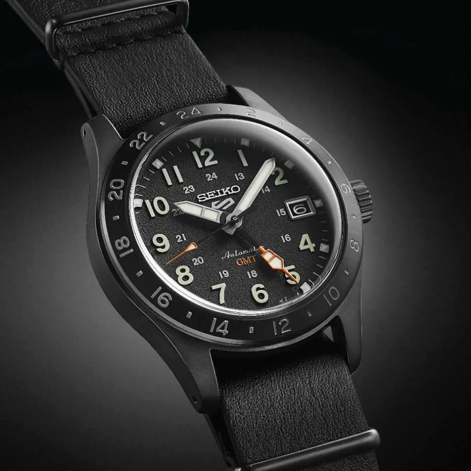 Best Seiko SSK025K1 5 Sport GMT Night Automatico Uomo Orologi Seiko Uomo