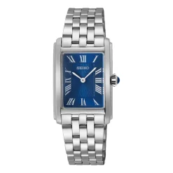 New Seiko SWR085P1 Classic Quartz Quadrante Blu Acciaio Donna Orologi Seiko Donna
